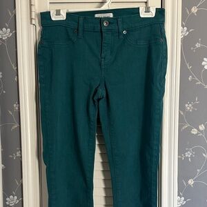 Stitch Fix LILA RYAN Liza Colored Skinny Jean Teal Ocean Blue, Waist Size 26